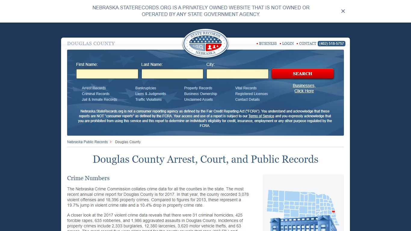 Douglas County Arrest, Court, and Public Records