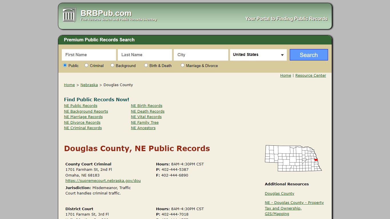 Douglas County Public Records | Search Nebraska Government Databases